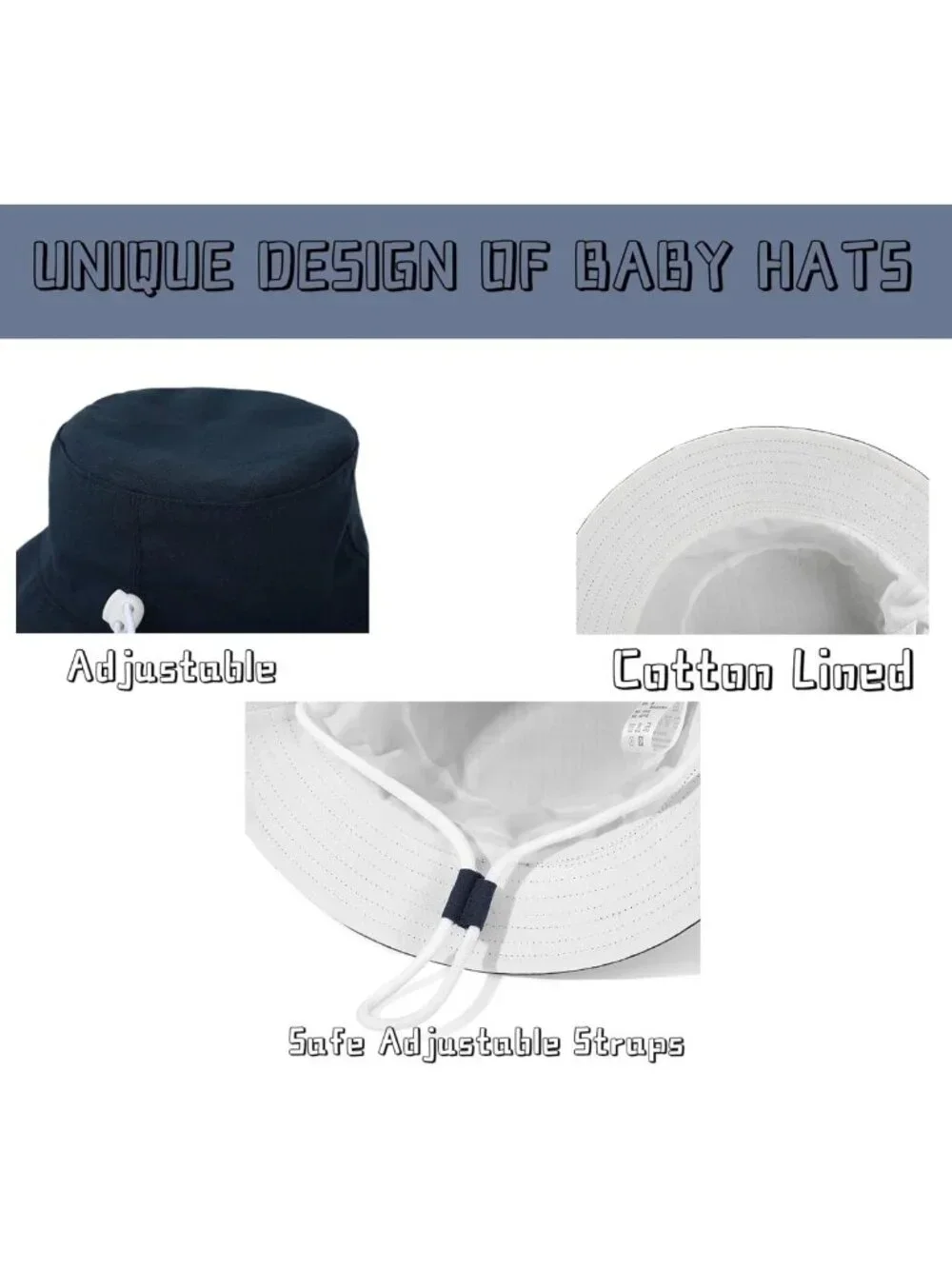 Toddler Sun Hat for Boys & Girls - Summer Bucket Beach Hat, UPF 50+ Protection